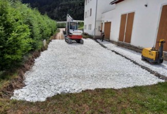 Baggerarbeiten, Aussengestaltung