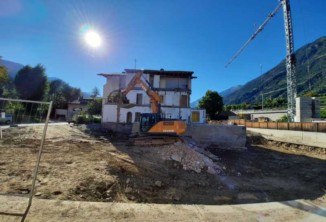 Baggerarbeiten, Aussengestaltung, Baustelle, Tiefbau