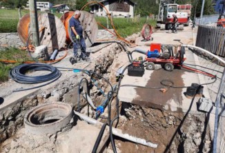 Baggerarbeiten, Aussengestaltung, Baustelle