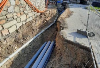 Baggerarbeiten, Aussengestaltung, Baustelle