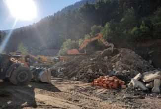 Baggerarbeiten, Aussengestaltung, Baustelle