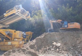 Baggerarbeiten, Aussengestaltung, Baustelle