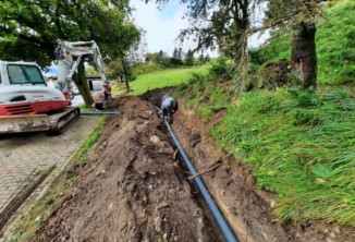 Baggerarbeiten, Aussengestaltung, Baustelle