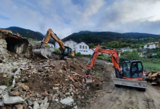 Baggerarbeiten, Aussengestaltung, Baustelle
