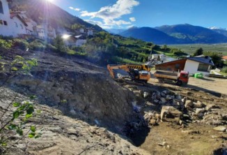 Baggerarbeiten, Aussengestaltung, Baustelle