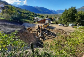 Baggerarbeiten, Aussengestaltung, Baustelle