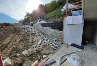 Baggerarbeiten, Aussengestaltung, Baustelle