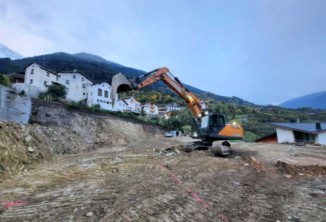 Baggerarbeiten, Aussengestaltung, Baustelle