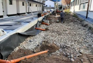 Baggerarbeiten, Aussengestaltung, Baustelle