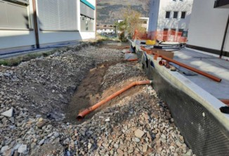 Baggerarbeiten, Aussengestaltung, Baustelle