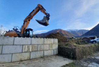 Baggerarbeiten, Aussengestaltung, Baustelle