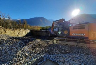 Baggerarbeiten, Aussengestaltung, Baustelle