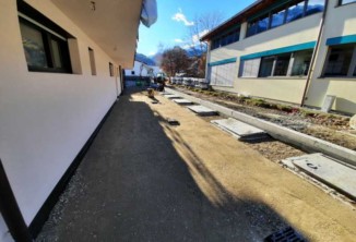 Baggerarbeiten, Aussengestaltung, Baustelle