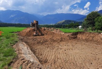 Aushubarbeiten, Schluderns