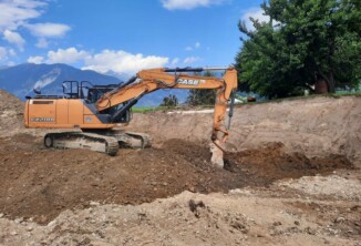 Aushubarbeiten, Schluderns