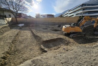 Aushubarbeiten, Schlanders