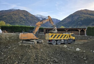 Aushubarbeiten und Transporte, Goldrain