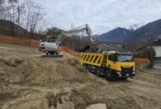 Aushubarbeiten, Schlanders